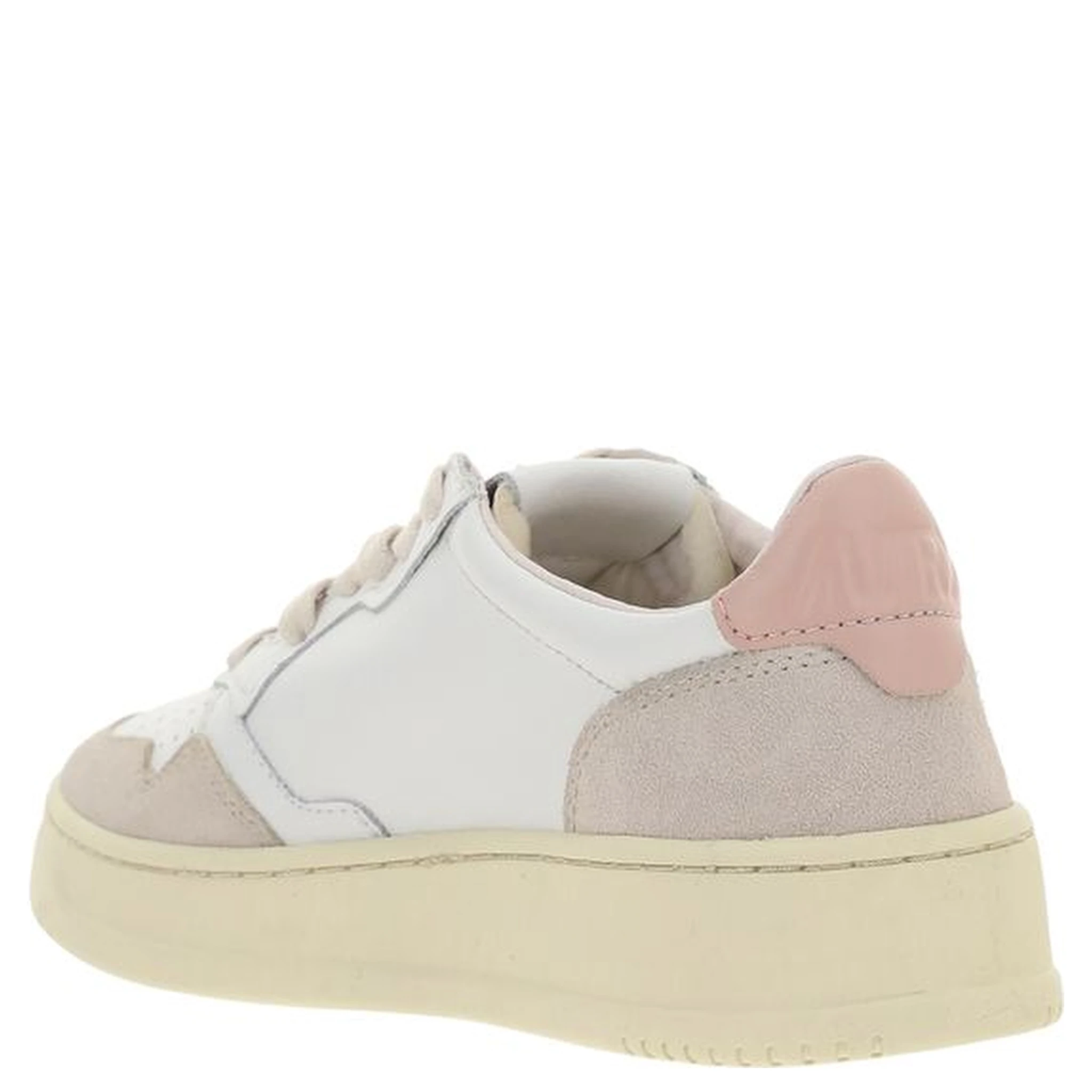 White Calf Leather Bos Taurus Low Top Sneakers