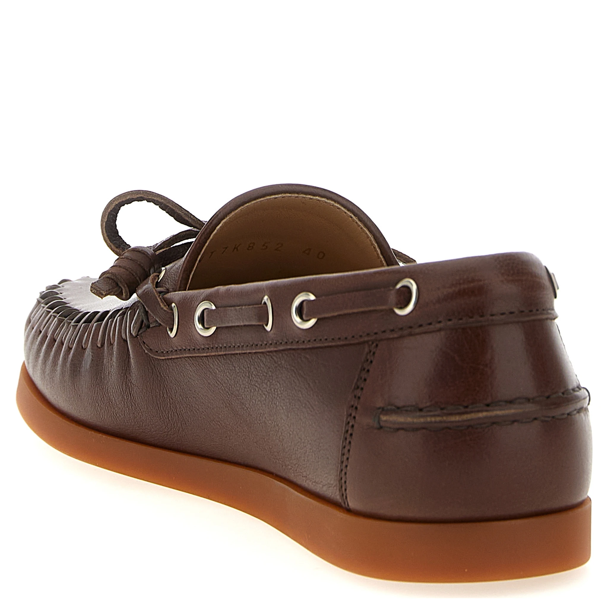 Brown Buffalo Leather Moccassin