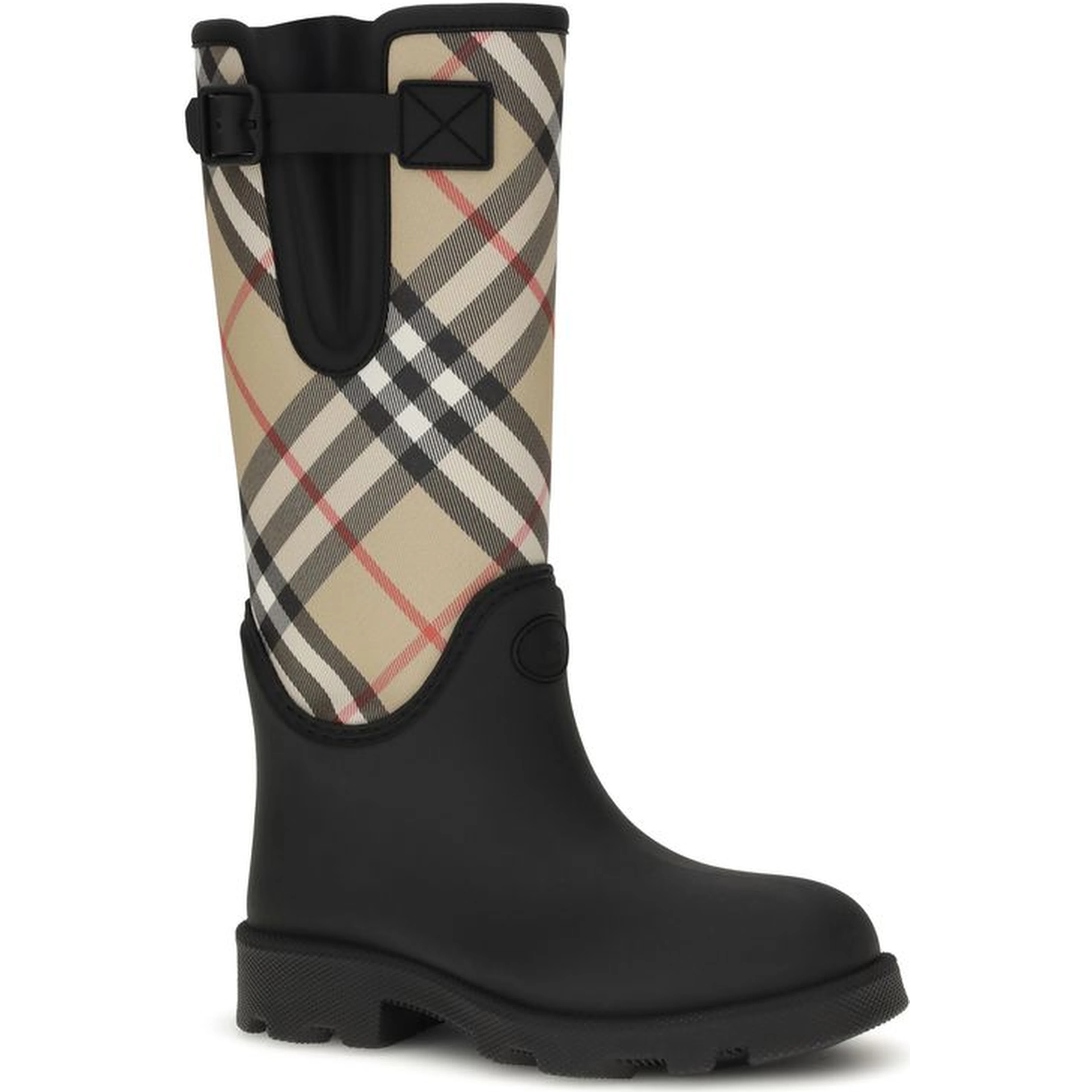 أحذية مطرية مطاطية سوداء