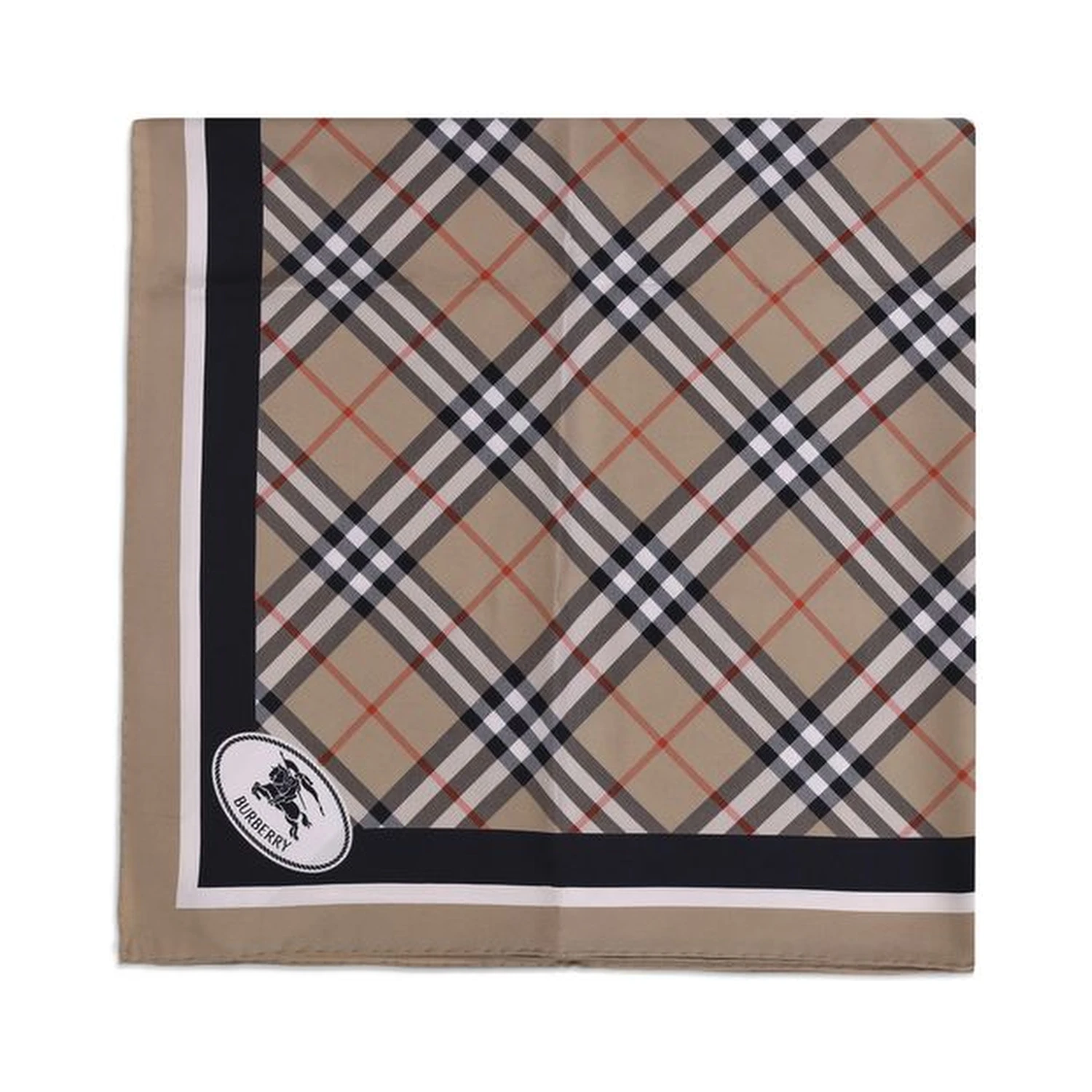 Beige Silk Scarf