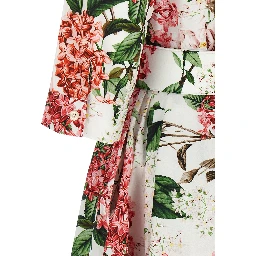Multicolor Cotton Midi Dress