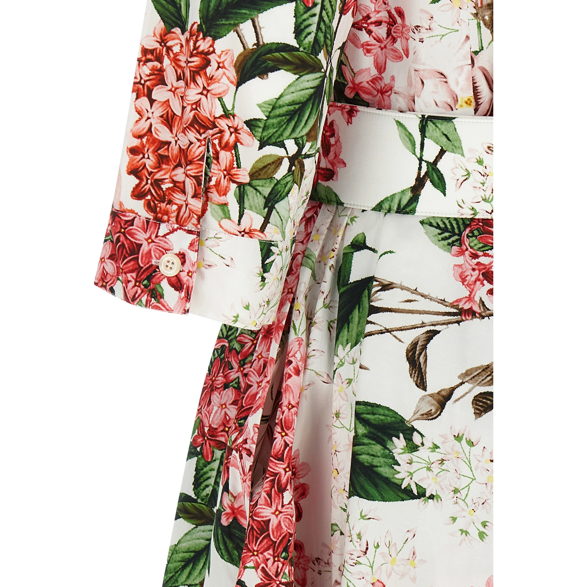 Multicolor Cotton Midi Dress