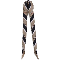 Beige Silk Scarf