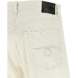 White Cotton Bermuda Shorts