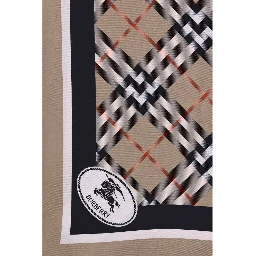 Beige Silk Scarf