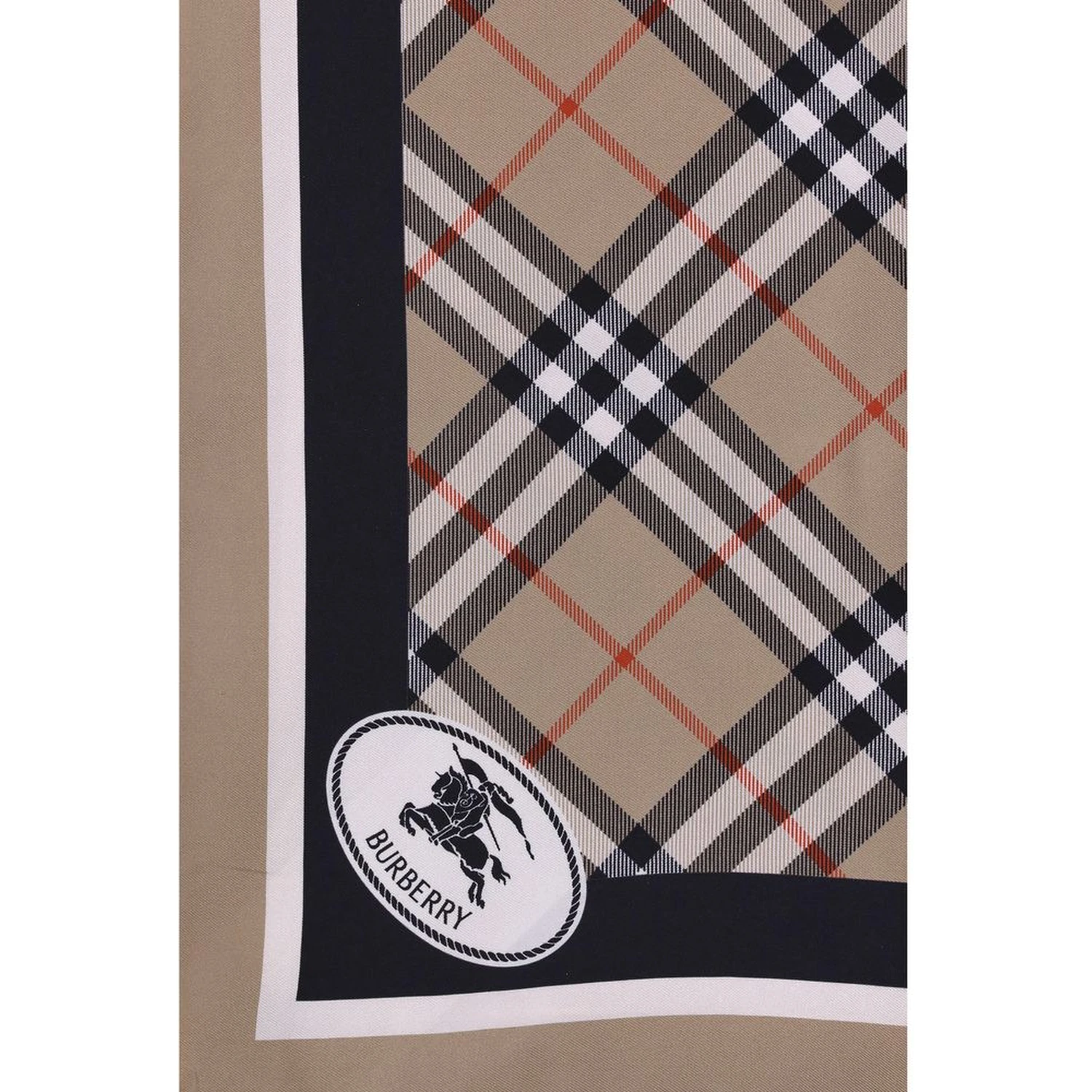 Beige Silk Scarf