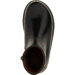 Black Calfskin Ankle Boots