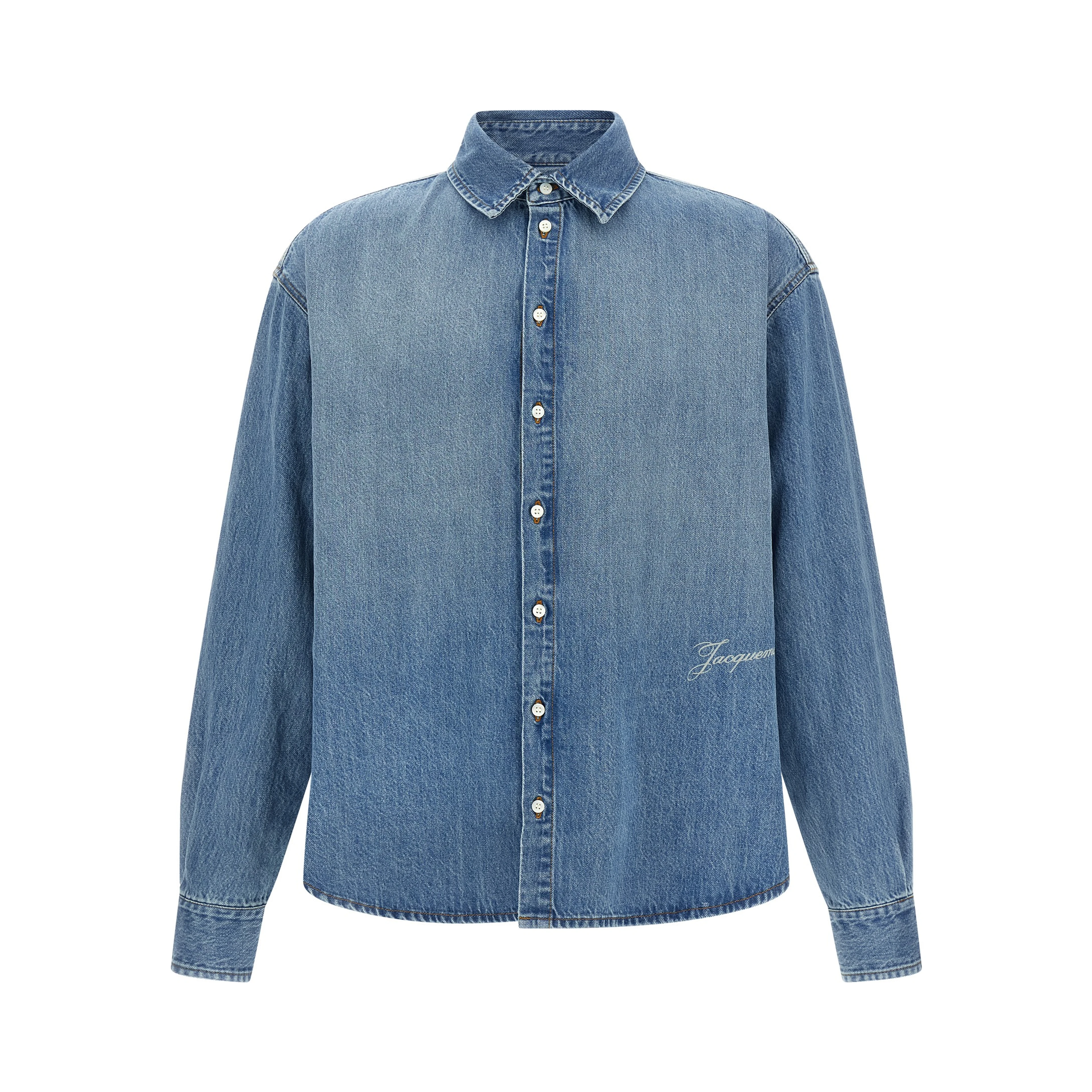 Blue Cotton Blouse
