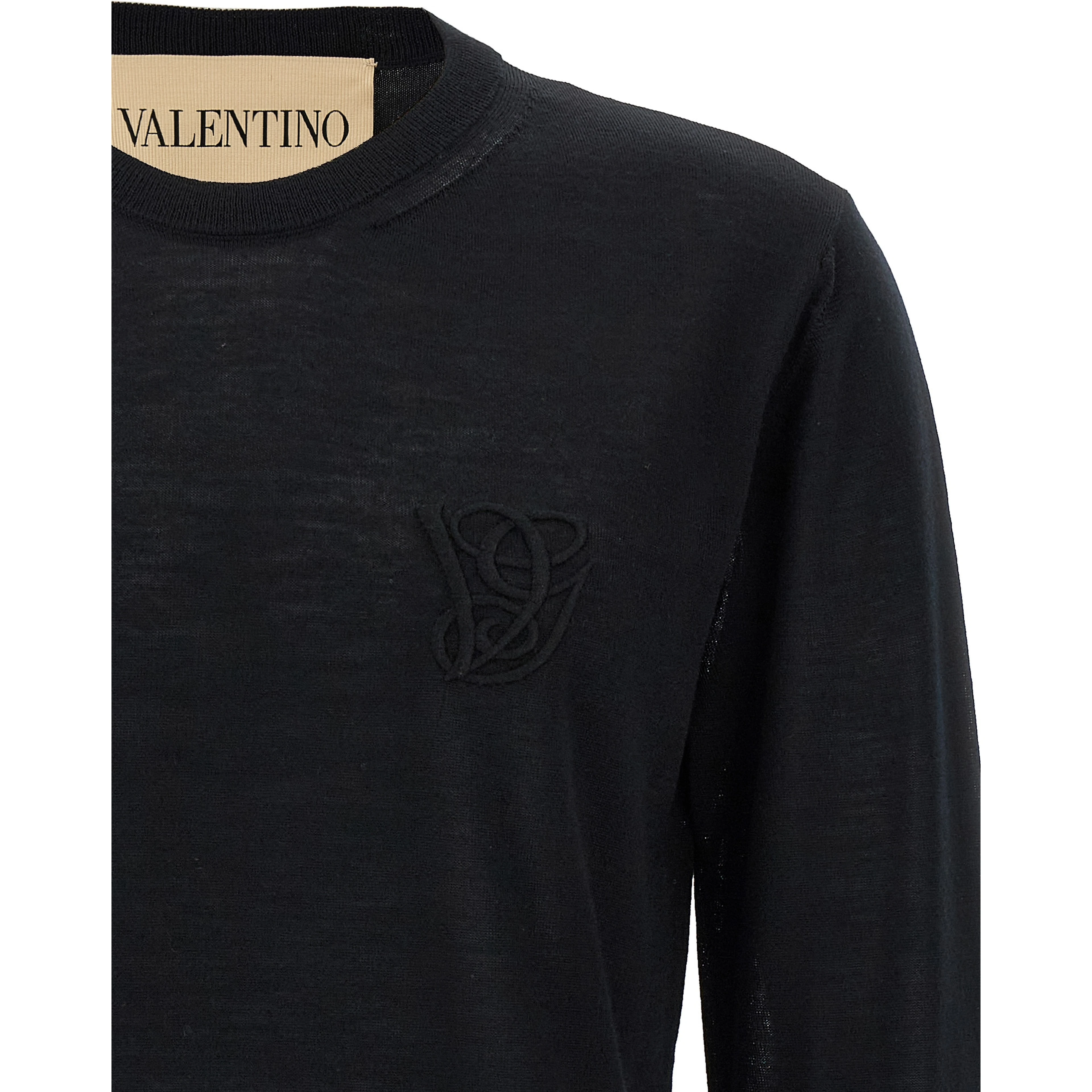 Black Virgin Wool Cardigan