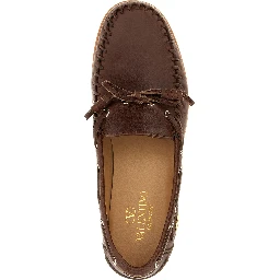 Brown Buffalo Leather Moccassin