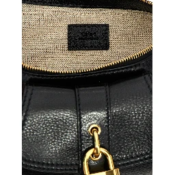 Black Calfskin Shoulder Bag