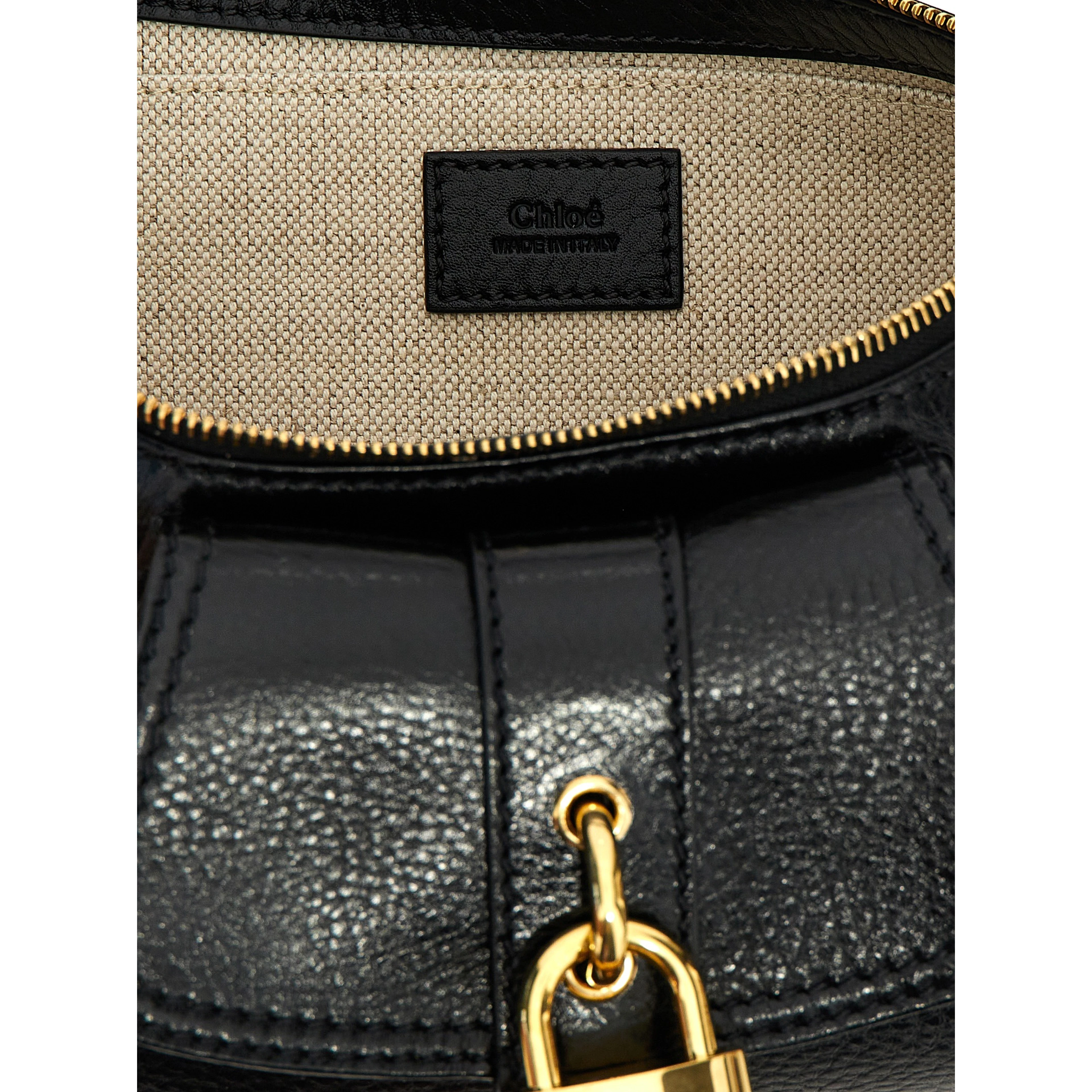 Black Calfskin Shoulder Bag