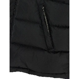 Black Polyamide Sleeveless Jacket
