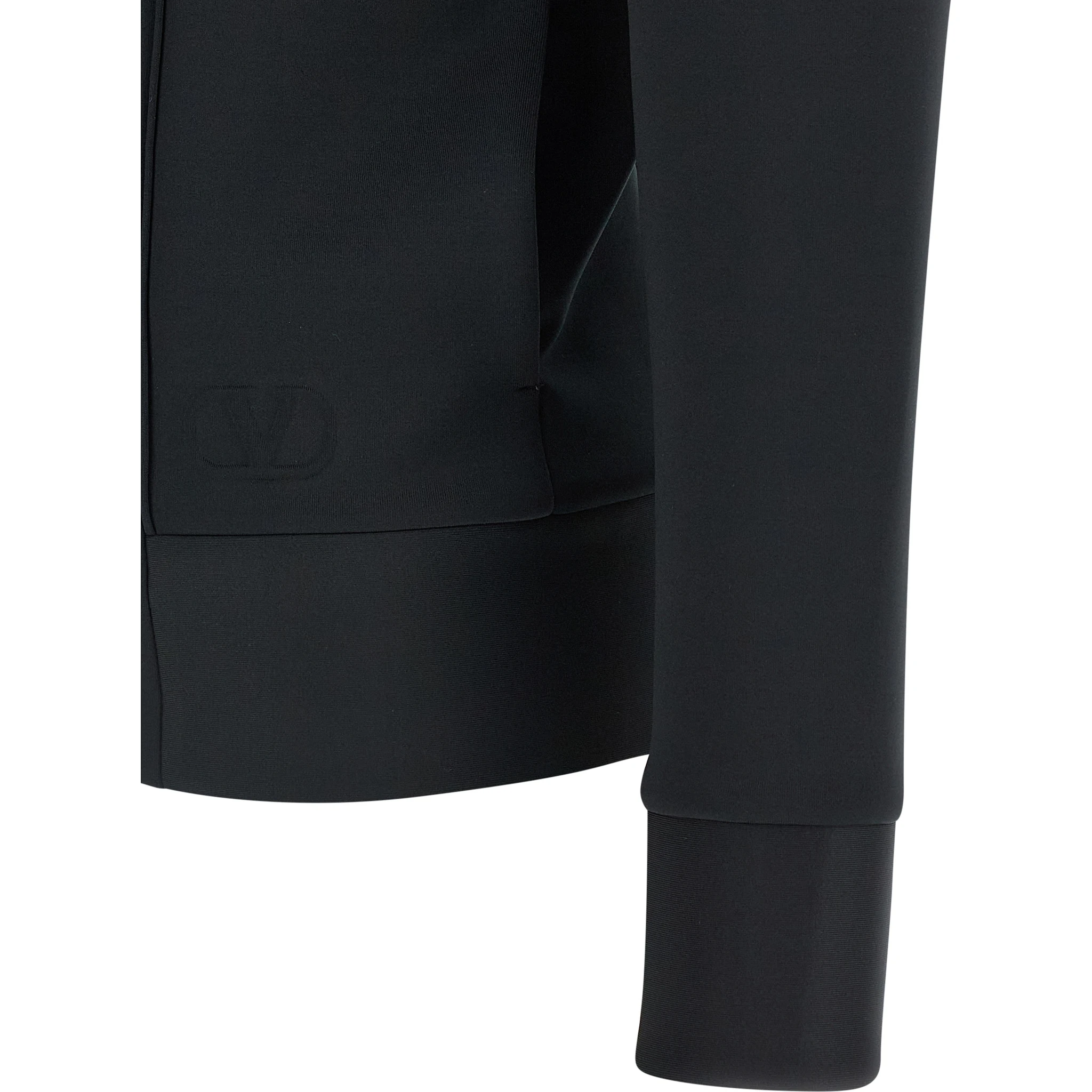Black Polyester Sweatshirt