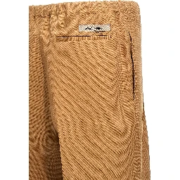 Beige Paper Casual Pants