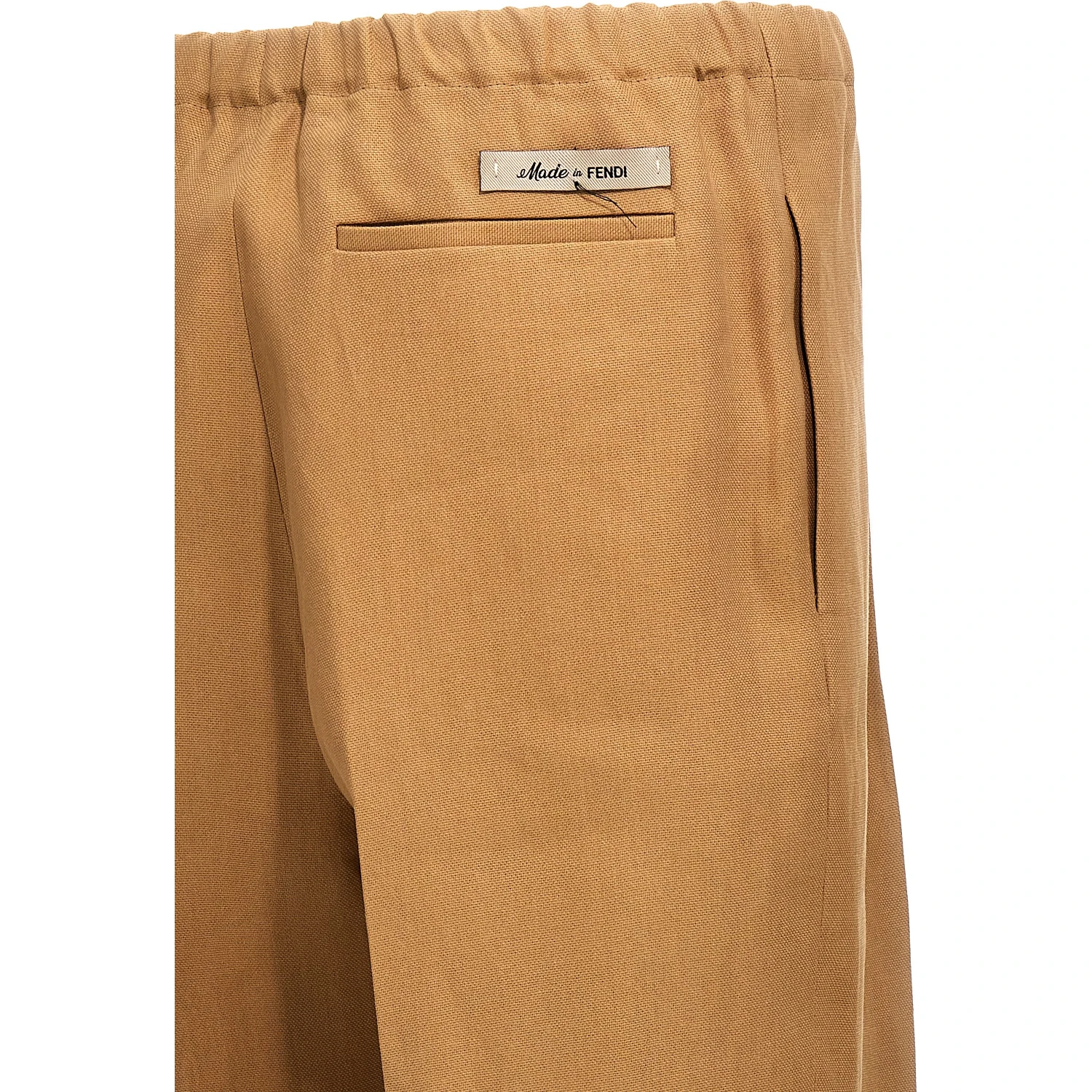 Beige Paper Casual Pants