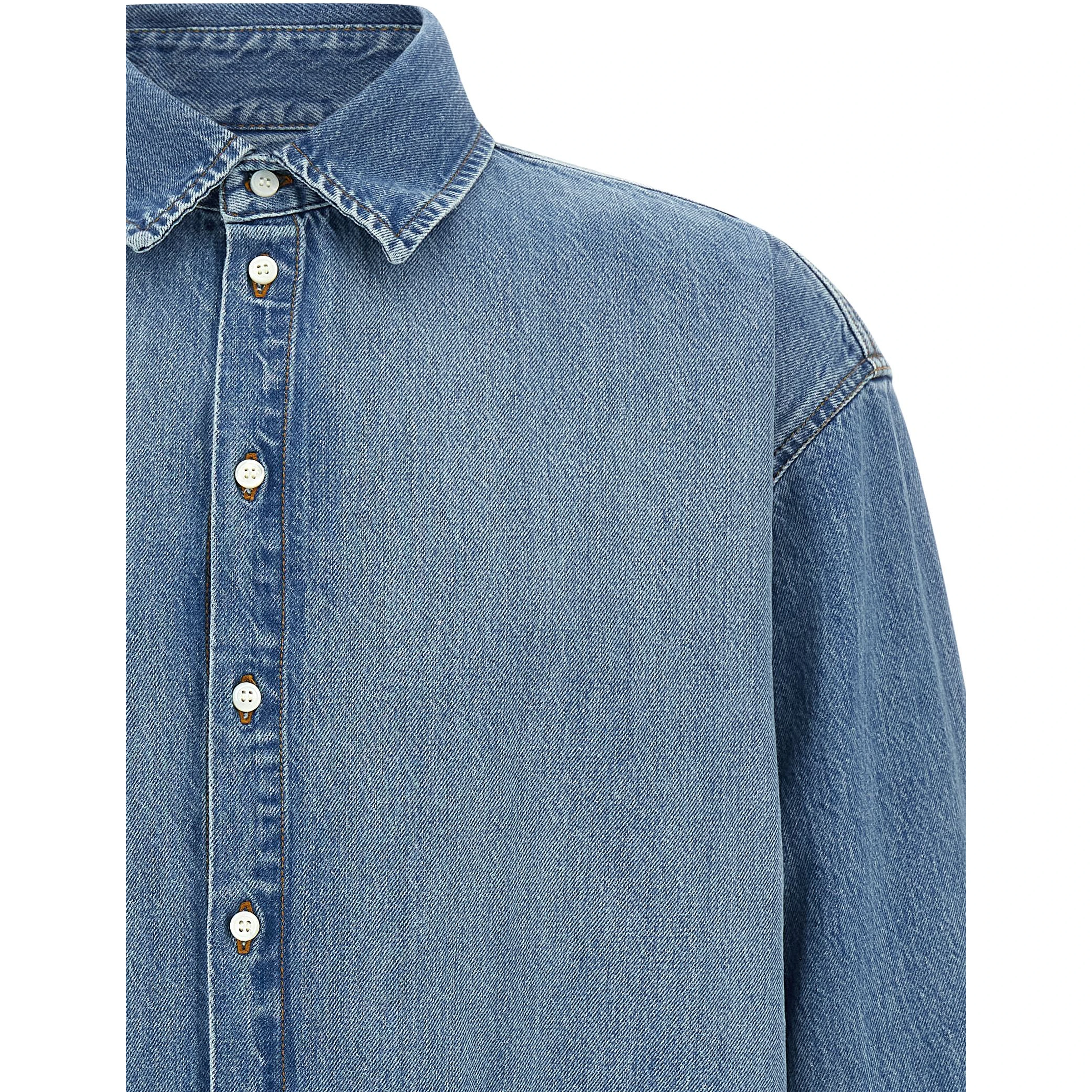 Blue Cotton Blouse