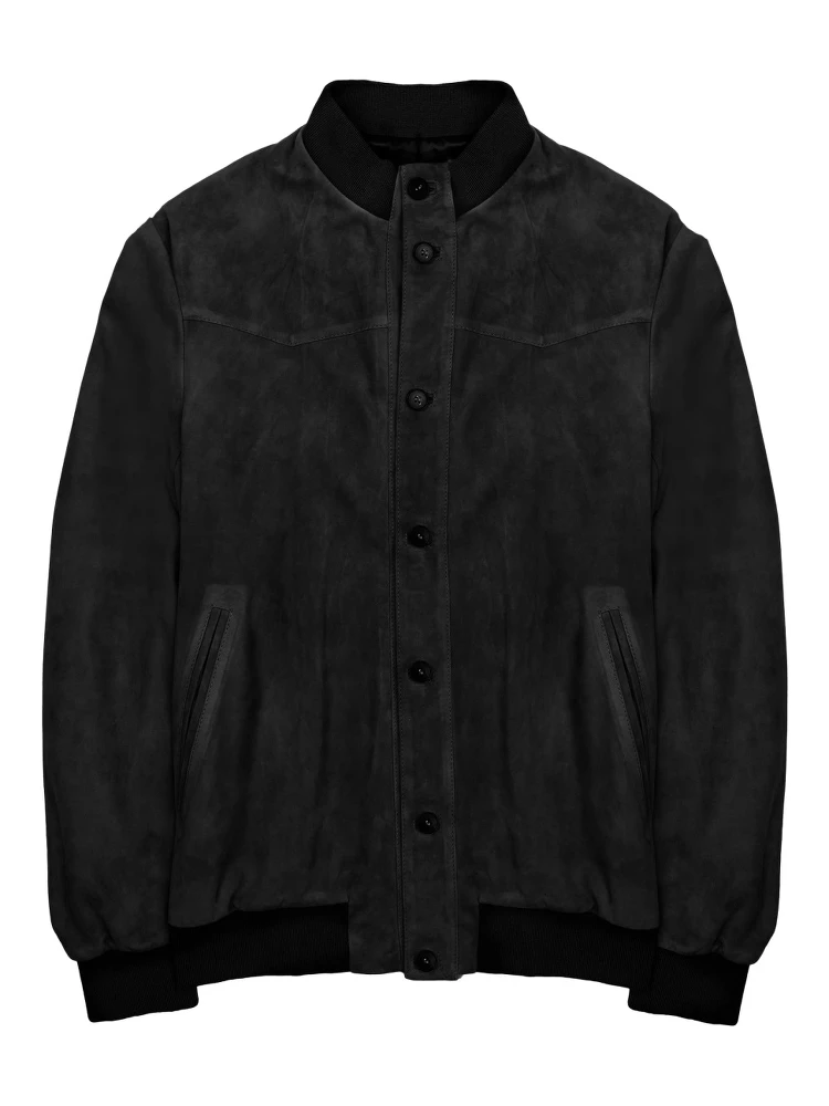 GIACCA BOMBER IN SUEDE