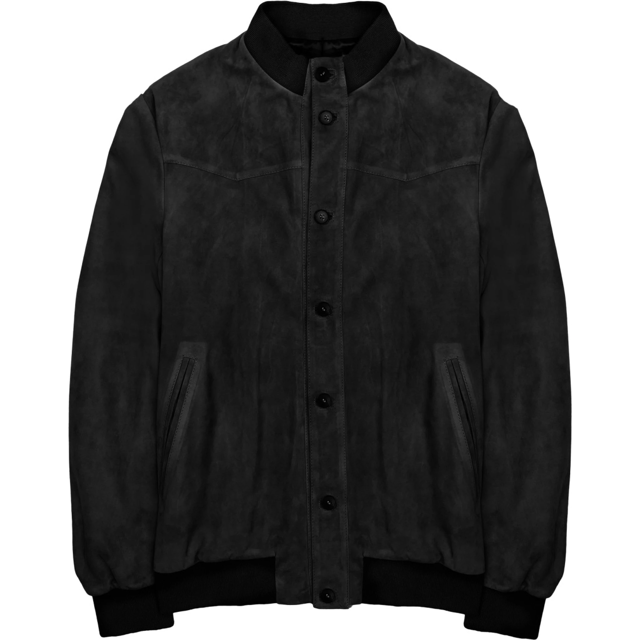 GIACCA BOMBER IN SUEDE