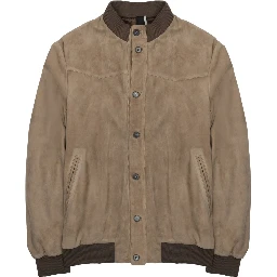 GIACCA BOMBER IN SUEDE