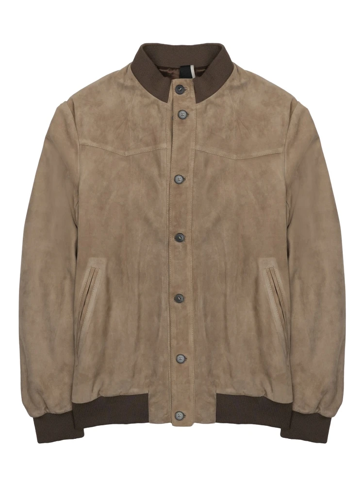 GIACCA BOMBER IN SUEDE