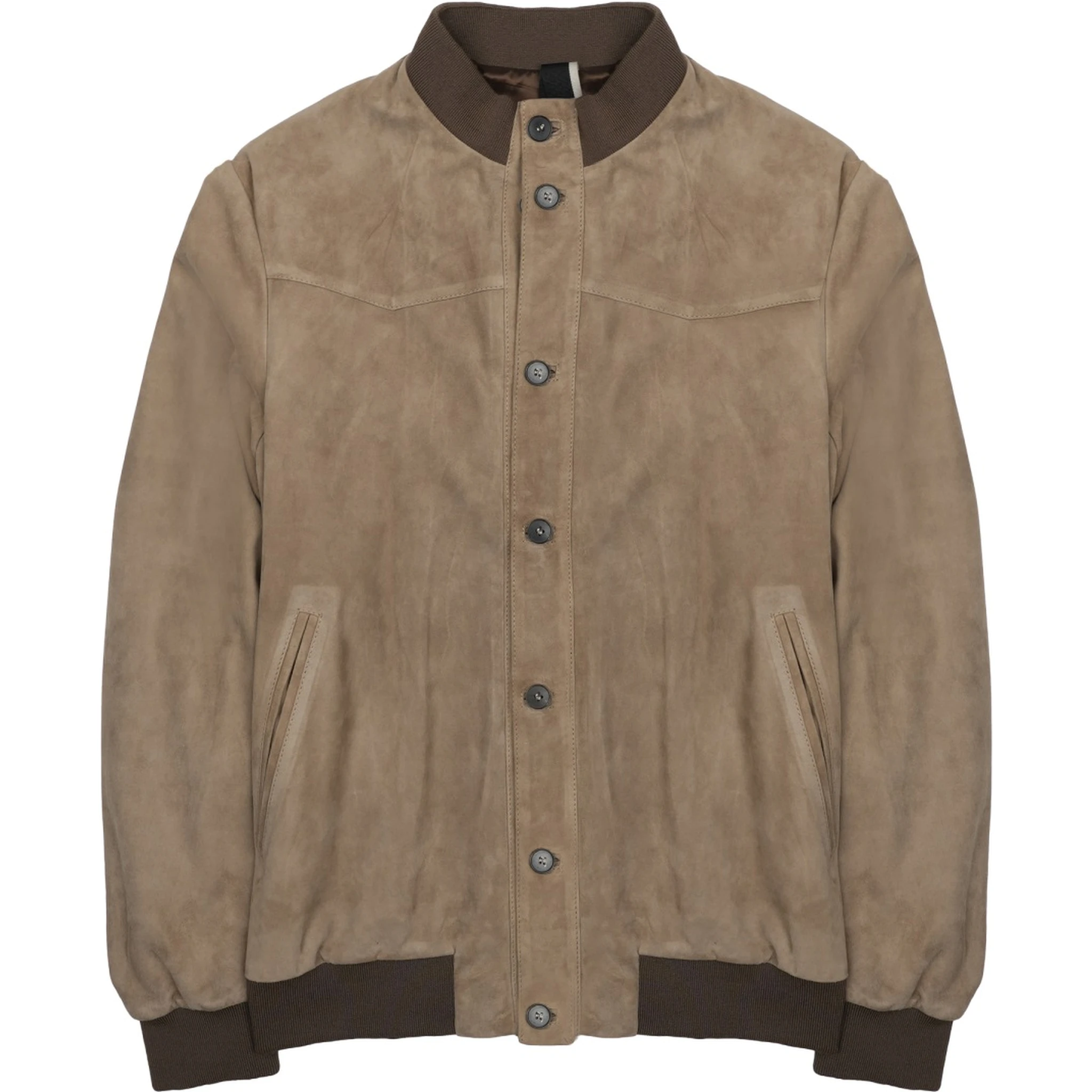 GIACCA BOMBER IN SUEDE