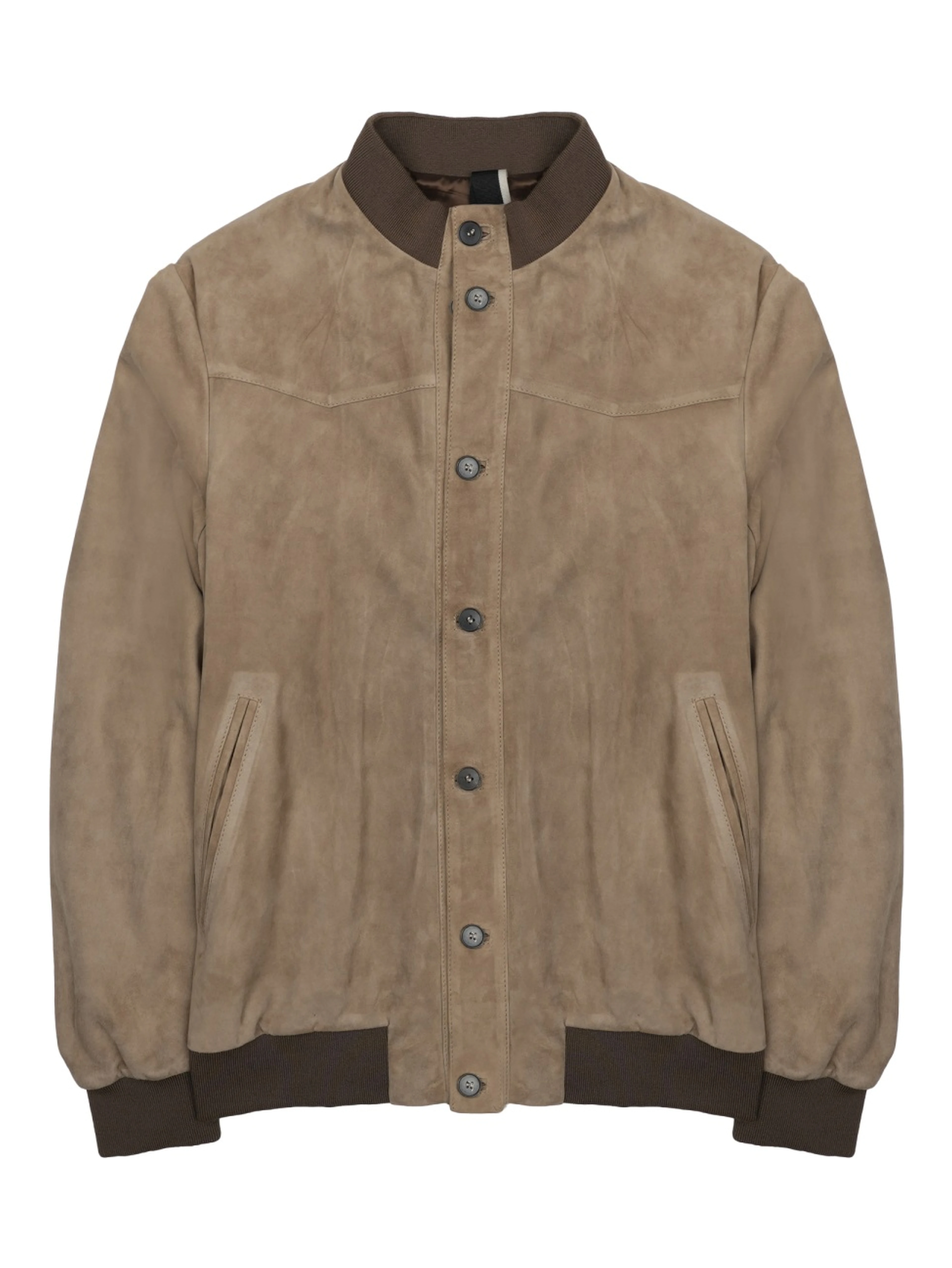 GIACCA BOMBER IN SUEDE