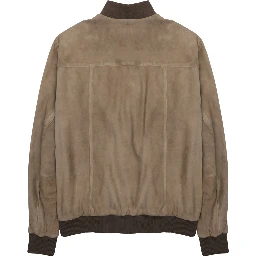 GIACCA BOMBER IN SUEDE