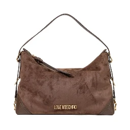 Brown Polyester Handbag