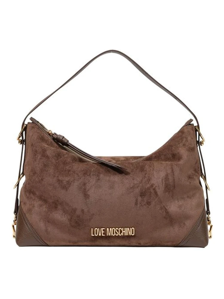 Brown Polyester Handbag