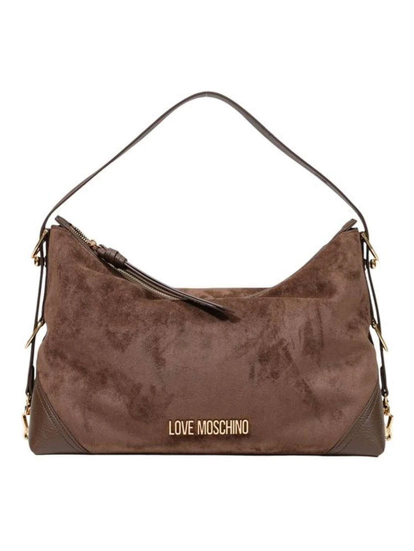 Brown Polyester Handbag
