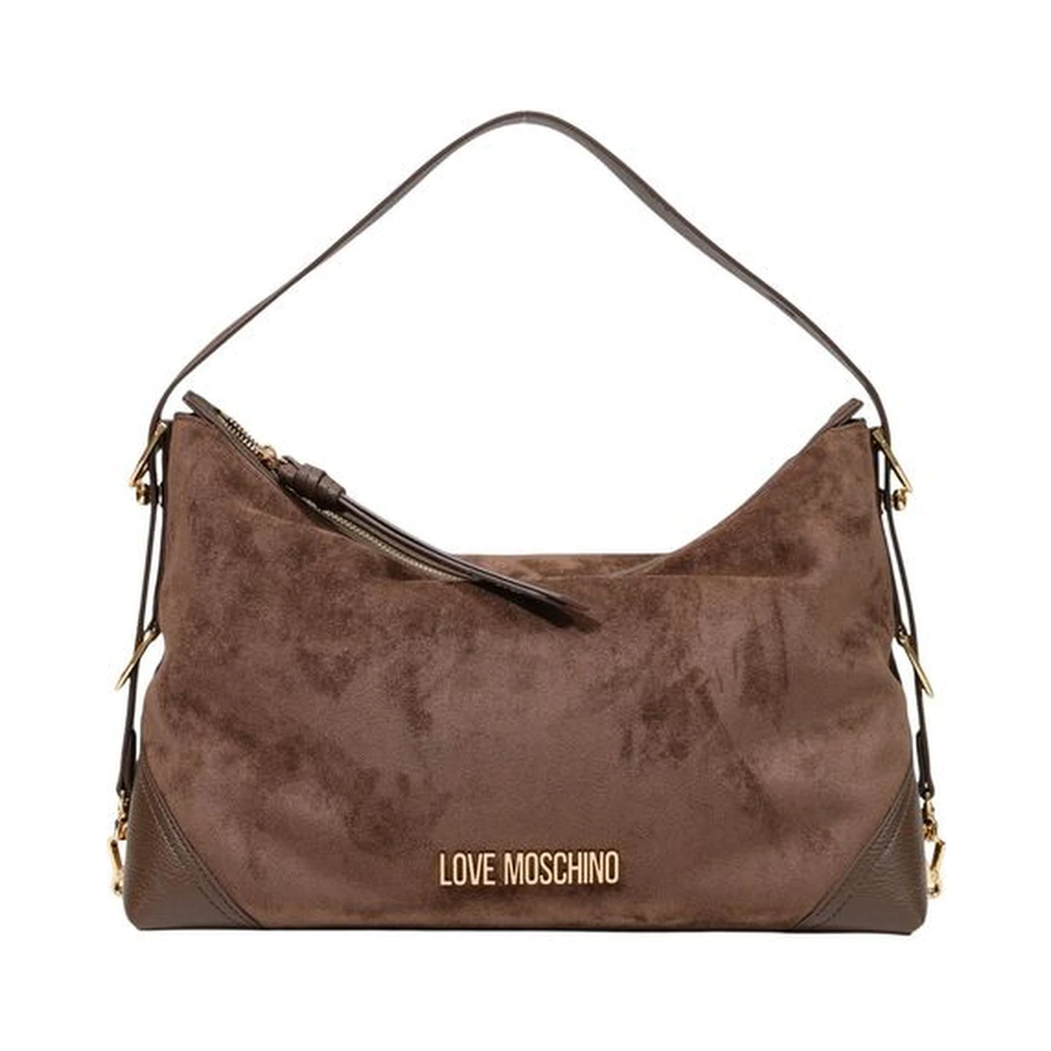 Brown Polyester Handbag