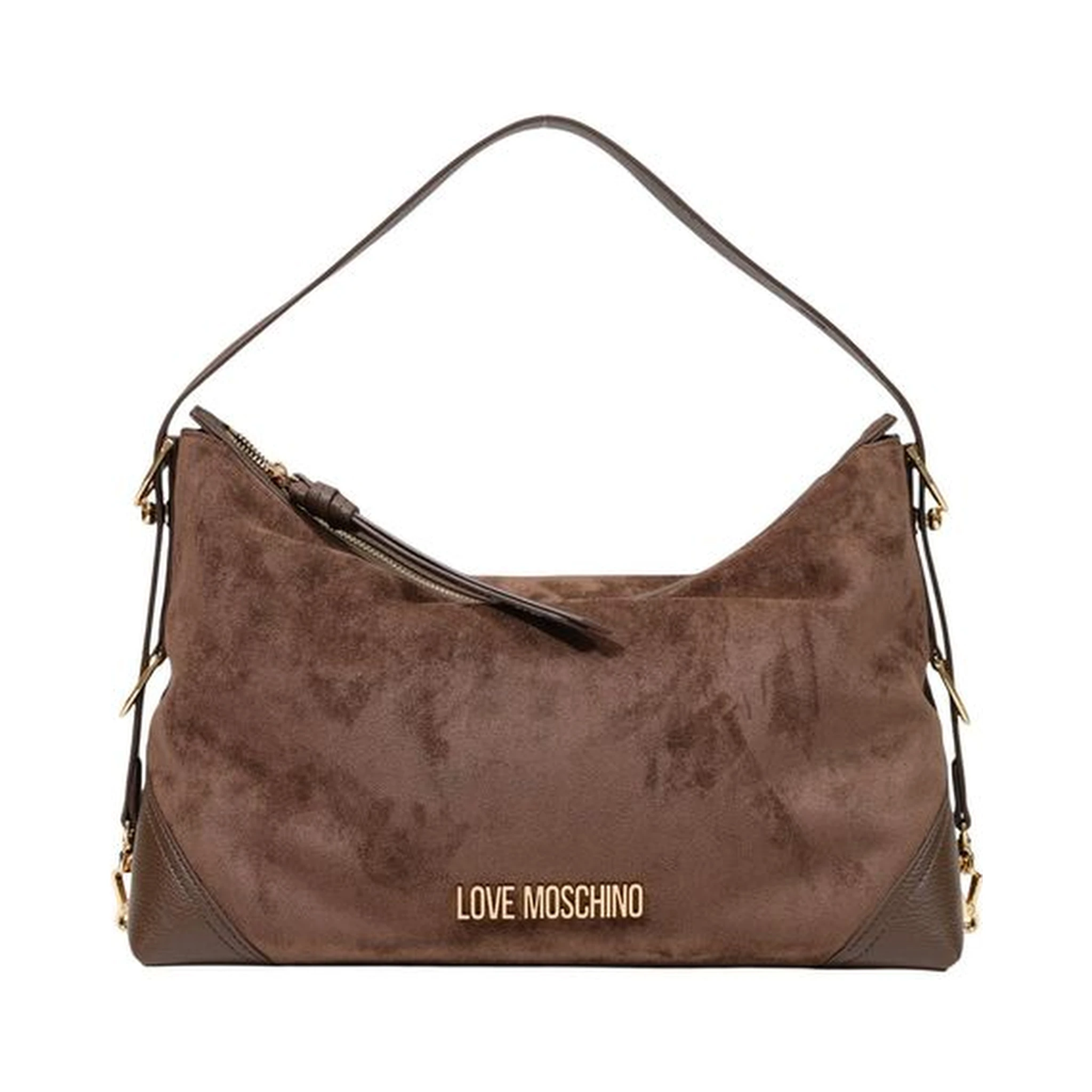 Brown Polyester Handbag