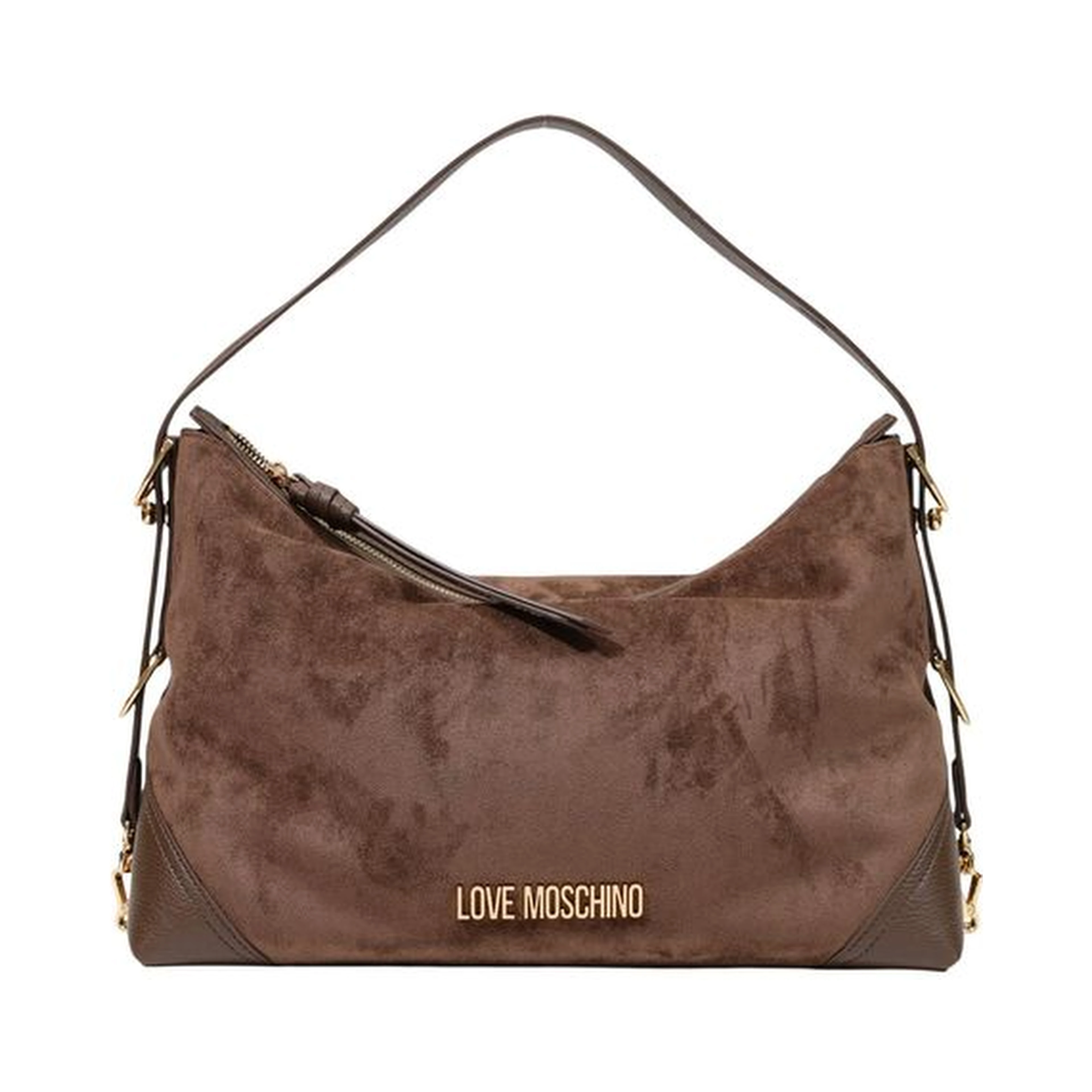 Brown Polyester Handbag