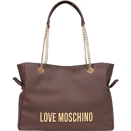 Brown Polyester Handbag