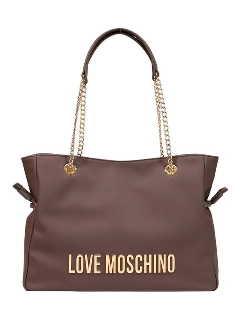 Brown Polyester Handbag
