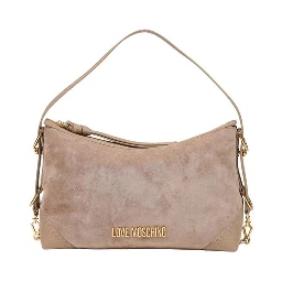 Beige Polyester Handbag