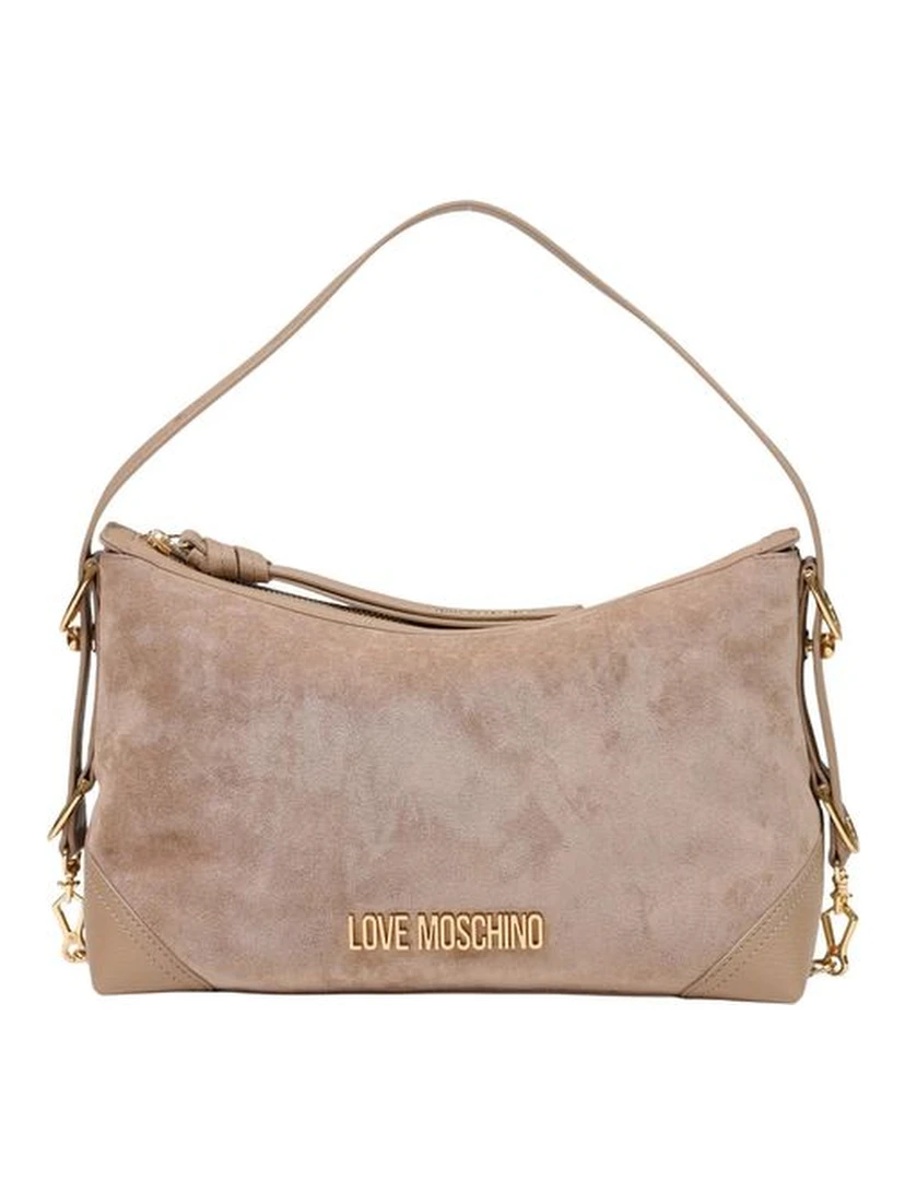 Beige Polyester Handbag
