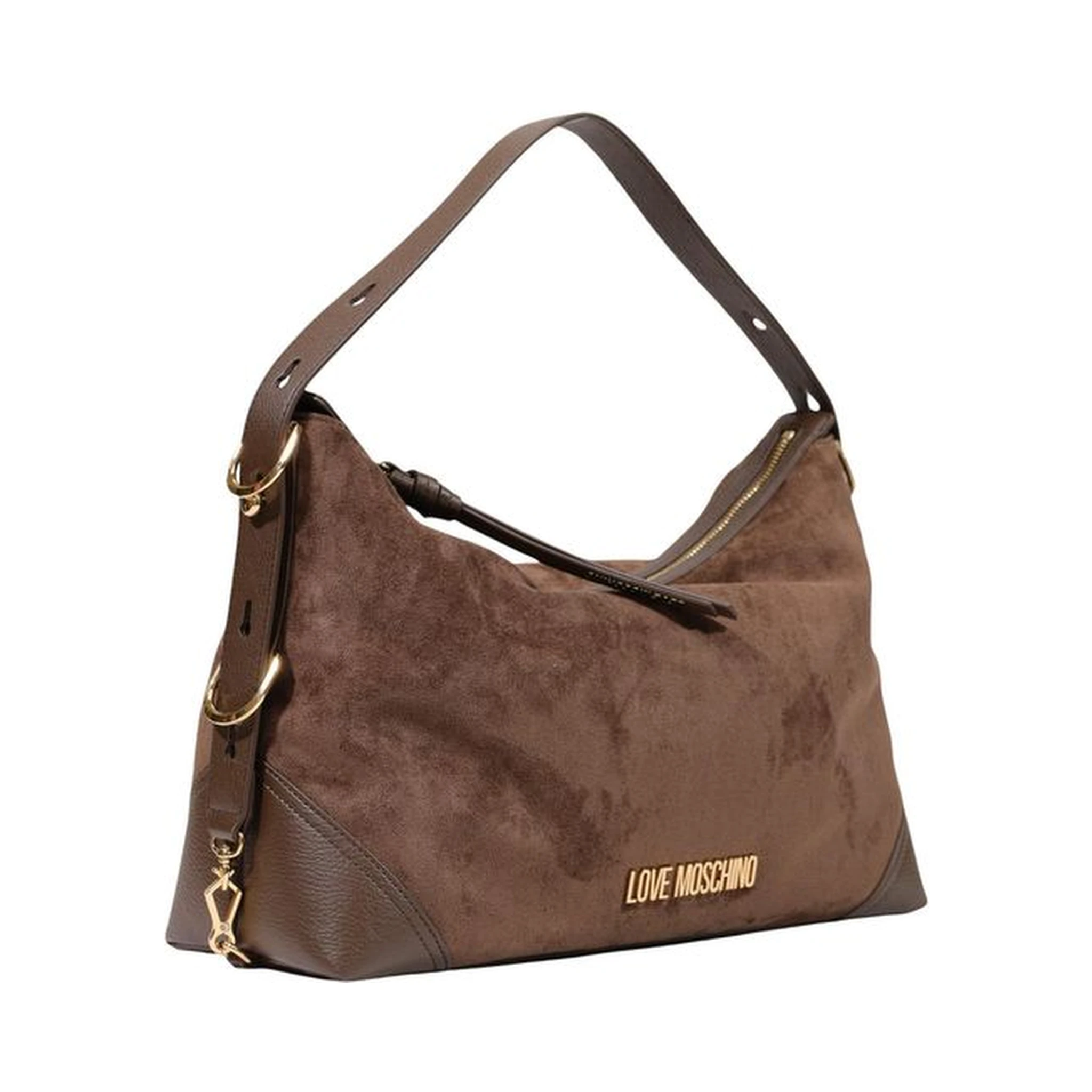 Brown Polyester Handbag