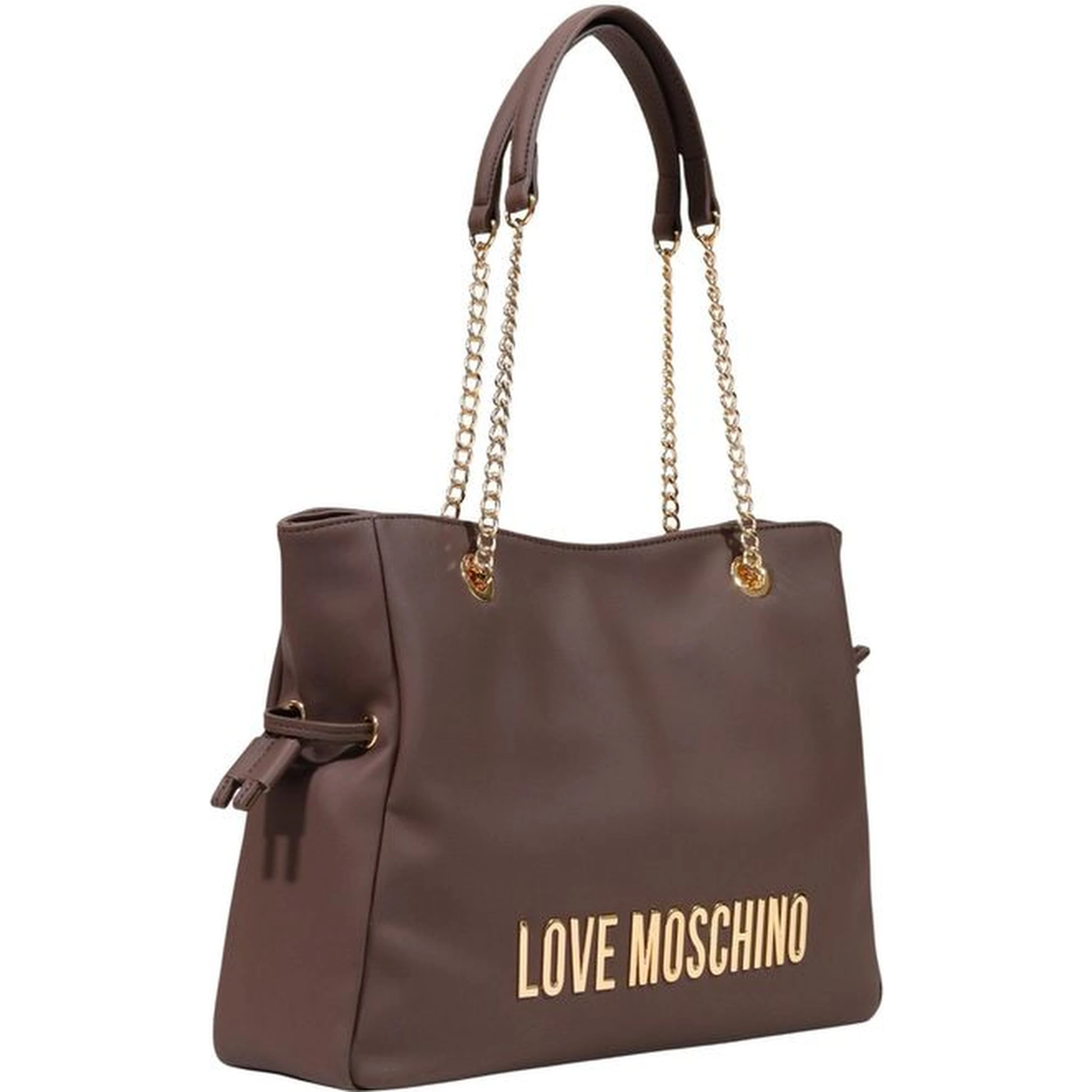Brown Polyester Handbag