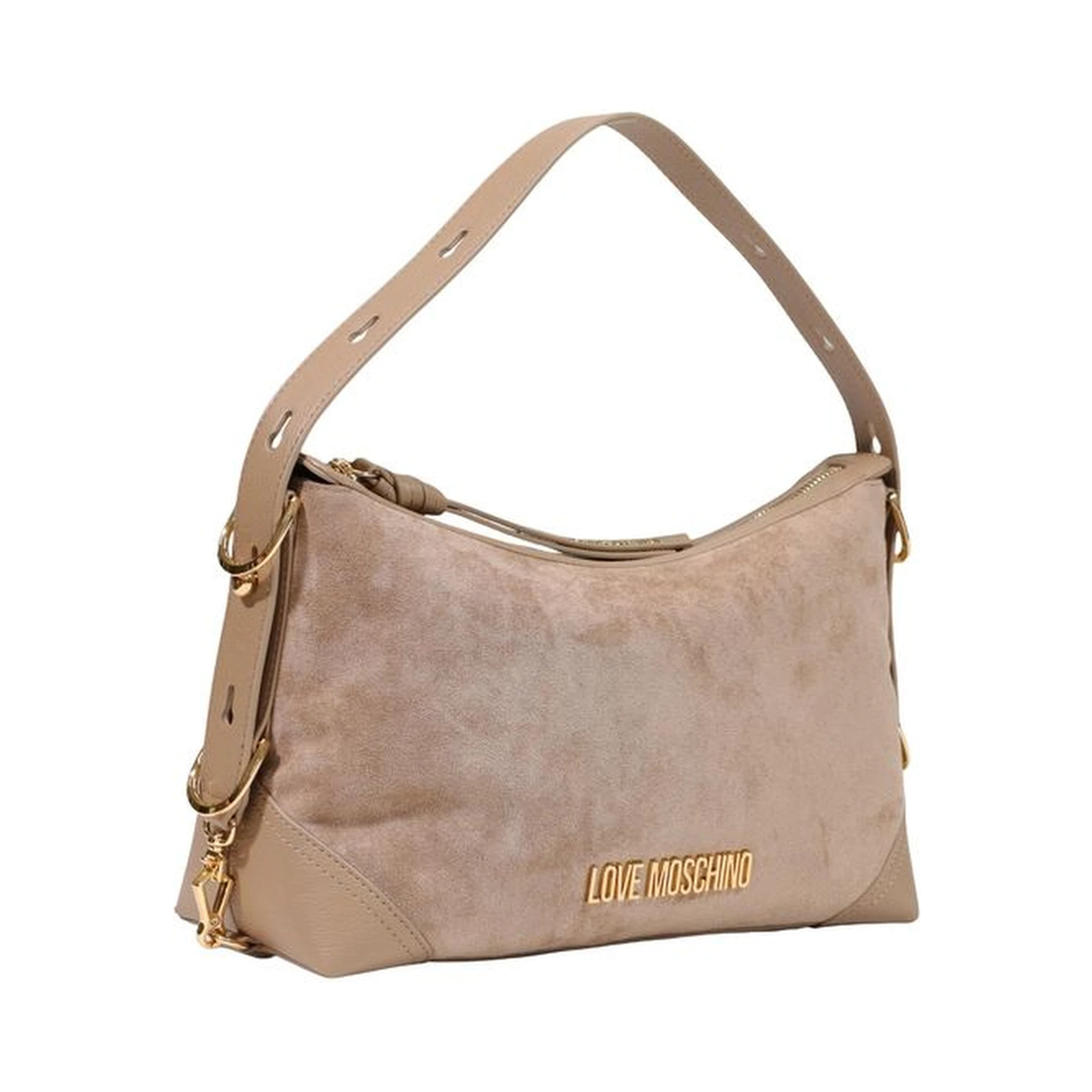 Beige Polyester Handbag