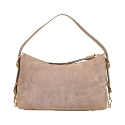 Beige Polyester Handbag