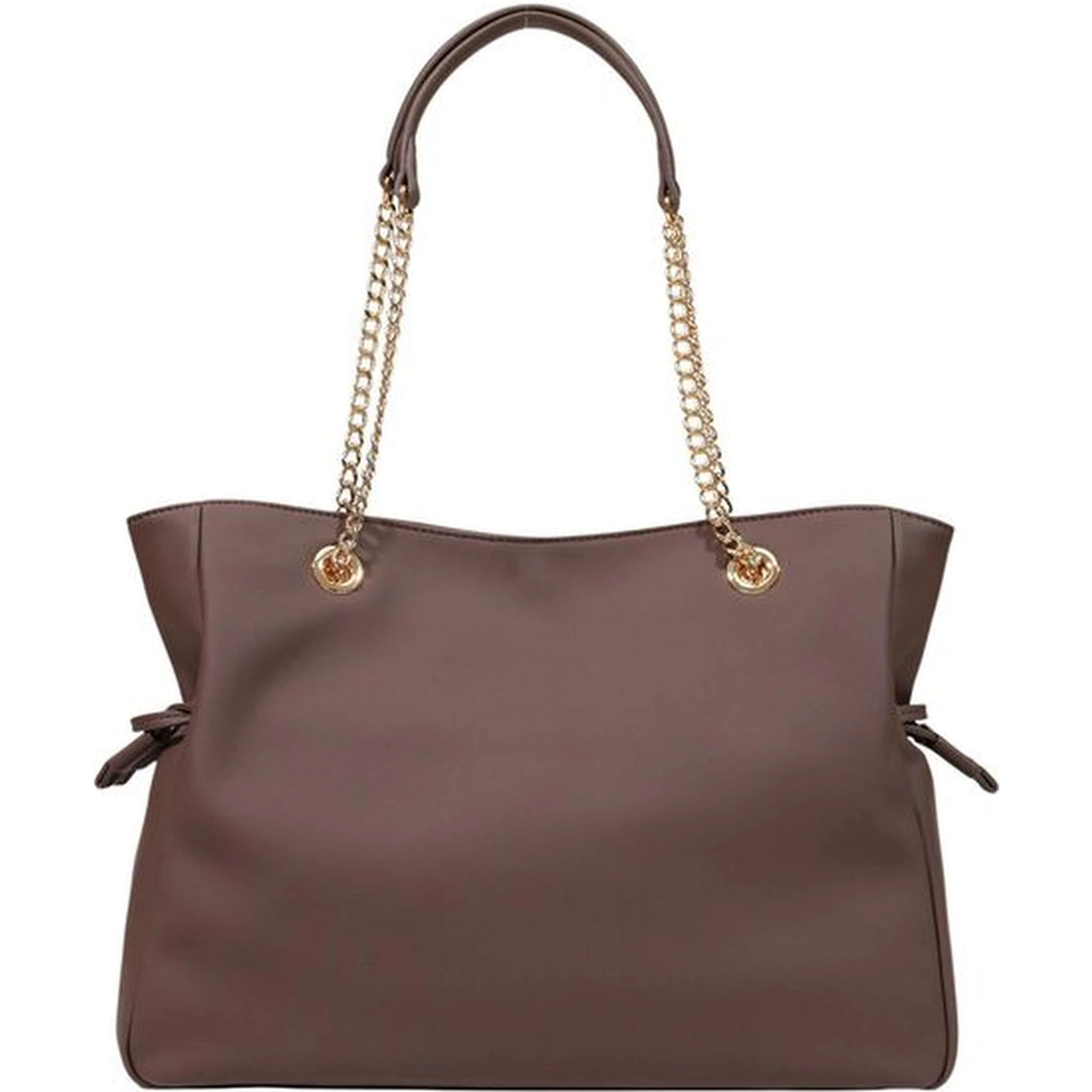 Brown Polyester Handbag