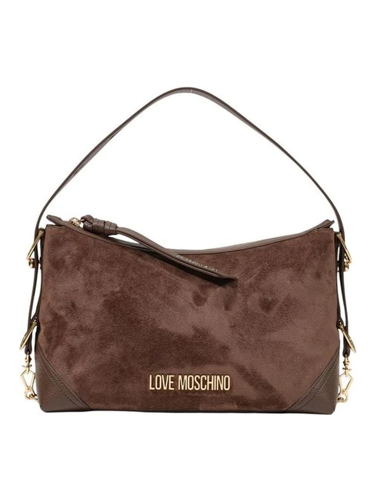Brown Polyester Handbag