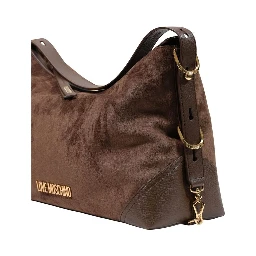 Brown Polyester Handbag