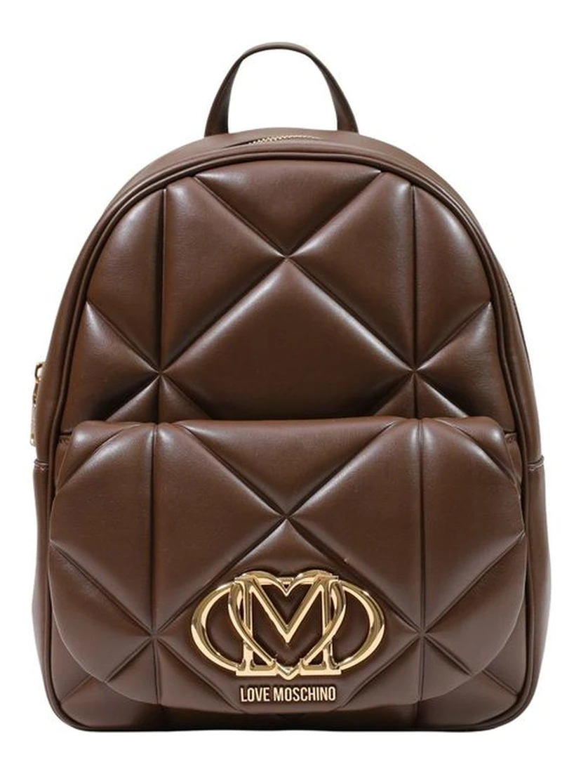 Brown Polyethylene Backpack