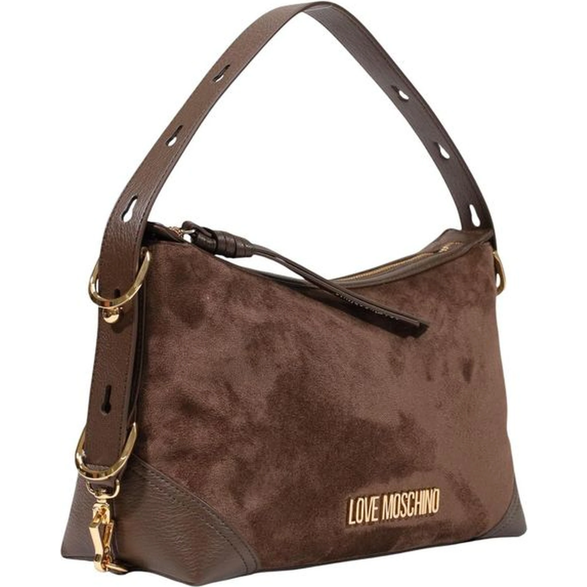 Brown Polyester Handbag