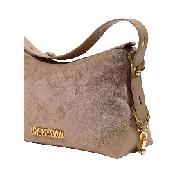 Beige Polyester Handbag