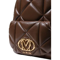 Brown Polyethylene Backpack