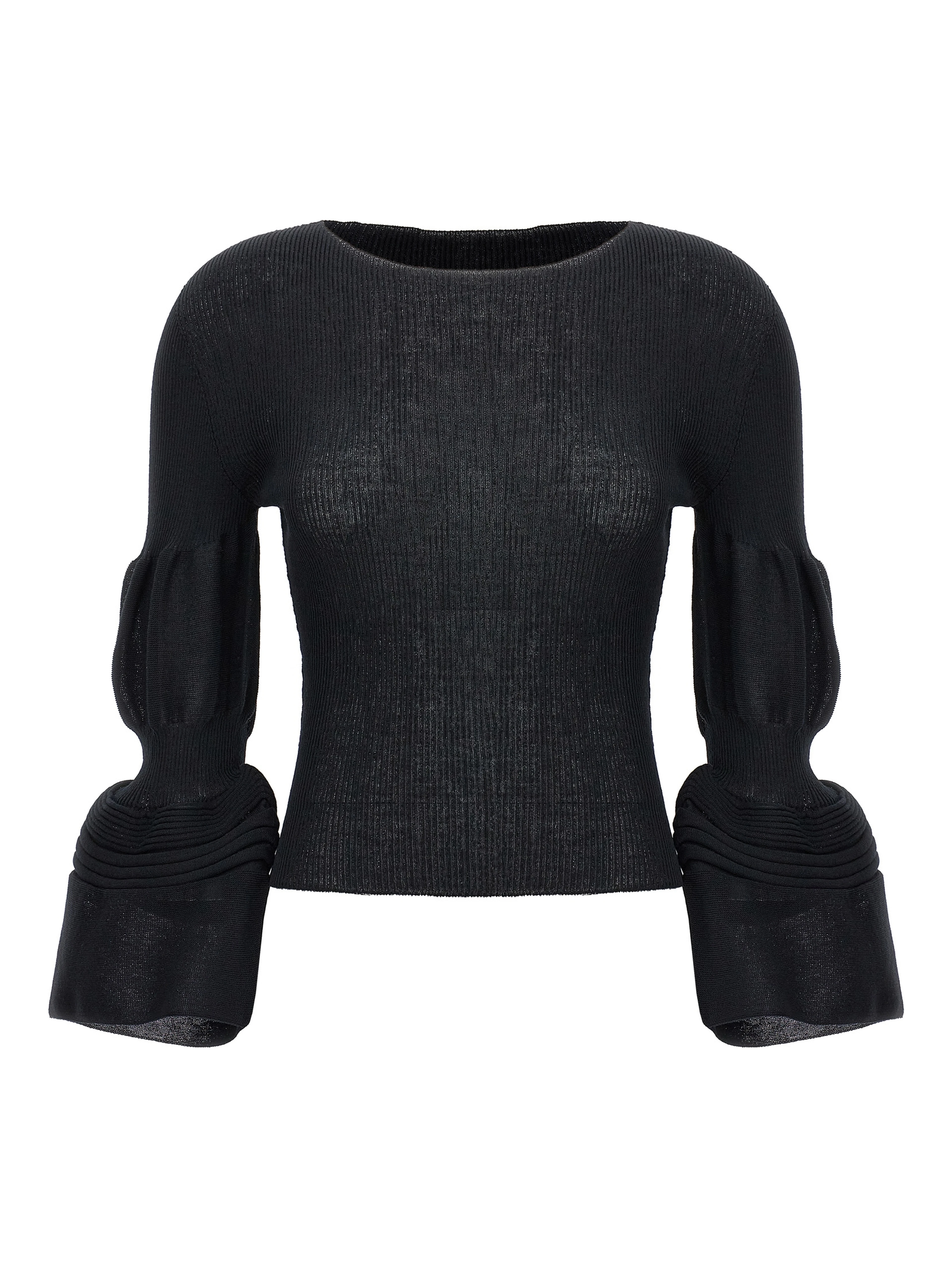 Black Polyester Sweatshirt